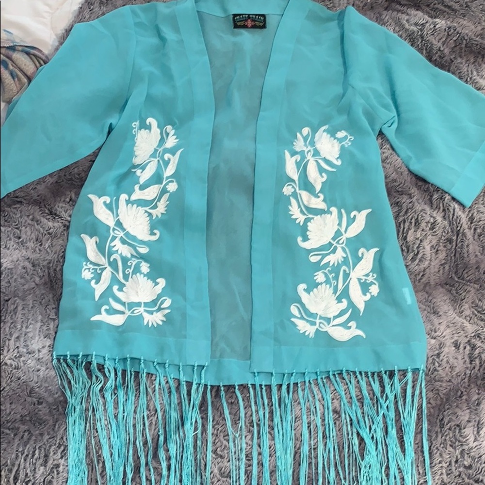 Women’s size small western sheer kimono